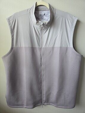johnnie-O Light Gray & Pale Lavender Quilted Vest
